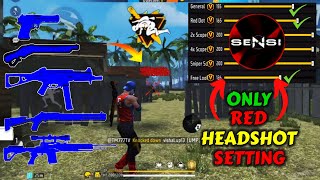 Free Fire Headshot setting 2024 ⚡ 200 Sensitivity Settings ⚙️ Sensitivity  Hud Settings Free Fire [upl. by Ilocin]