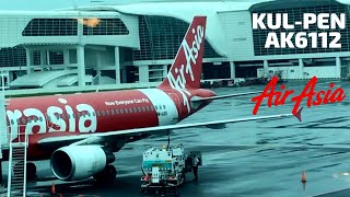 AirAsia  Kuala Lumpur to Penang ECONOMY  Airbus A320200  AK6112 9MAQS [upl. by Euqinehs]