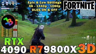 Fortnite  RTX 4090  Ryzen 7 9800X3D  4K  1440p  1080p  Epic amp Low Settings  DX12 [upl. by Eelaras]