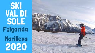 Skiing Folgarida Marilleva 2020  Val di Sole Italy [upl. by Mandel]