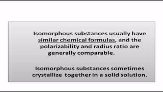 Isomorphism or Isomorphous Compounds examples and exceptions [upl. by Evette]