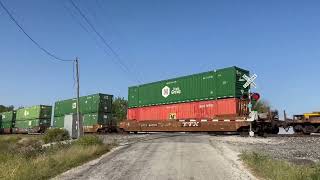 Damery Rd Grade Crossing Blue Mound IL 92024 [upl. by Ailero500]