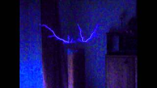 Tesla Coil with Leyden jar [upl. by Aneloj293]