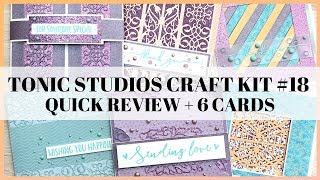 Tonic Studios Craft Kit 18 review  cards [upl. by Levan422]