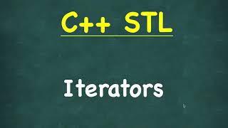 Iterators in C  C STL Standard Template Library  types of Iterators [upl. by Kikelia]