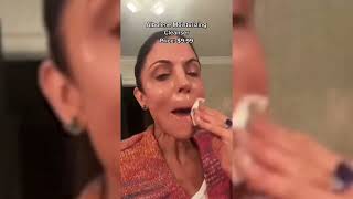 Bethenny Frankel Puts On Albolene Moisturizing Cleanser and Makeup Remover [upl. by Arlyn]