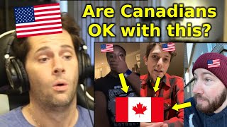 American Reacts to Americans Moving to Canada After the Election [upl. by Llerehs]