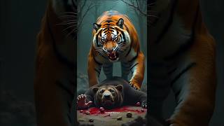 tiger Vs Balu😱😱wildlifebattle shorts trending youtubeshorts [upl. by Larner]