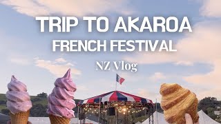 Trip to Akaroa French Festival 2023 Birdlings Flat Beach  아카로아 프렌치 페스티벌  뉴질랜드 남섬 브이로그 [upl. by Moazami827]