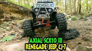 Renegade 110 Axial SCX10 III Jeep CJ7 subscribe ‎axialvideos crawlerrc [upl. by Neff]