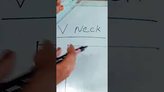 How to draw simple V Neck tailoring stitchingclass [upl. by Keller]