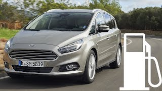 Ford SMax 20 TDCI AWD PowerShift  fuel consumption city 90 120 140 kmh  1001cars [upl. by Galasyn]