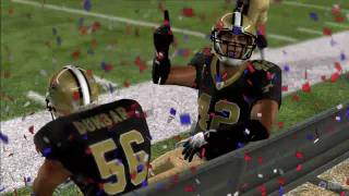 President Obama in Madden NFL 11  Saints Celebration [upl. by Aihseit]