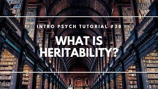 What is Heritability Intro Psych Tutorial 38 [upl. by Kirchner]