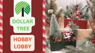 DIY Christmas Centerpiece Ideas Dollar Tree amp Hobby Lobby Edition [upl. by Yole924]