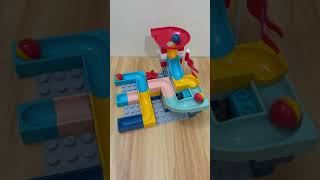 Marble Run Race ASMR 🌀 124 ⭕️ Satisfying Build and Sound [upl. by Aenej]