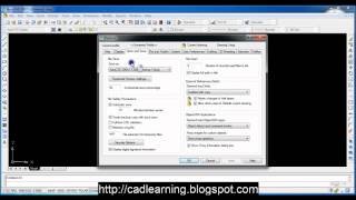 การตั้งค่า Autocad 2007 เบื้องต้น [upl. by Torto]