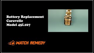 CARAVELLE 45L167 Battery Replacement  Watch Remedy [upl. by Aisetra]