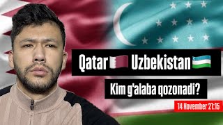 Qatar Uzbekistan kim galaba qozonadi  uzbekistanqatar qatarizb futbol [upl. by Romney935]