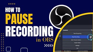 How to PAUSE Recording in OBS Studio  Hindi [upl. by Anas]