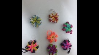 TAGComo hacer flores de gomas de colores para pulseras INCREIBLES TRUCOS [upl. by Shea]