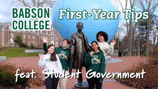 Babson College FirstYear Tips feat Student Government [upl. by Pip306]