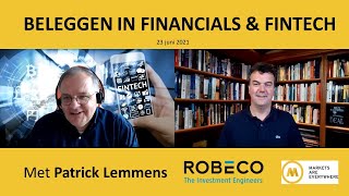 Beleggen in Financials amp Fintech met Patrick Lemmens van Robeco [upl. by Pry]