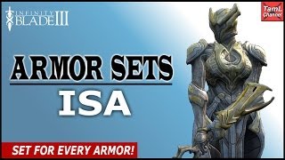 Infinity Blade 3 ALL ISA ARMOR SETS Part 1 [upl. by Ilac]