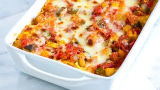 Easy Vegetable Lasagna Recipe  How to Make Fresh Vegetable Lasagna [upl. by Perdita]