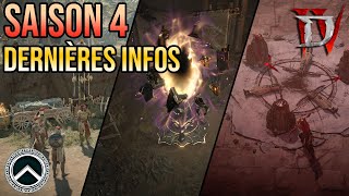 DERNIÈRES INFOS AVANT SAISON 4 ★ DIABLO 4 [upl. by Estevan]