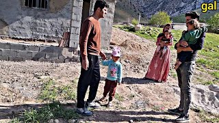 Tiling the bathroom and toilet floor of a nomadic man with his daughter [upl. by Arednaxela812]