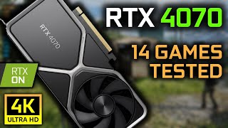 RTX 4070 4K Gaming  14 Games Tested  DLSS and RT [upl. by Nicolau]