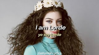 Push I am Lorde  SIA Lyrics Español Inglés [upl. by Ntisuj]