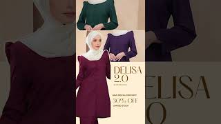 Delisa Kurung 20 Riau😘delisa kurung riau songket carlanisa clothing viralvideos hijab yt [upl. by Aredna]