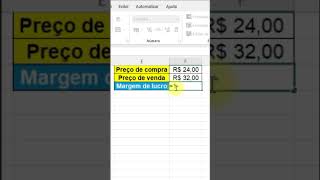 Calcule a Margem de Lucro e Venda de Forma Certa no excel [upl. by Ahsinrats]