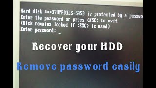 How to remove hard drive disk forgotten ATA password easy method  Toshiba HDD unlock [upl. by Kciredohr337]