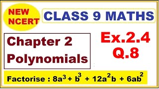 Class 9 Maths  Ex24 Q8  Chapter 2  Polynomials  New NCERT  Ranveer Maths 9 [upl. by Renee]