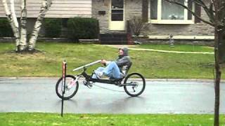 First ride on my homebuilt LWB recumbent [upl. by Viola]