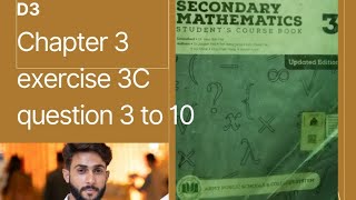 Apsmathsclass8thchapter4exercise3C question 3 to 10 O levels maths [upl. by Burtis]