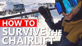 How To Survive the Chairlift  Beginner Snowboarding [upl. by Clothilde196]