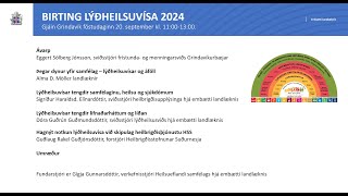 Útgáfa lýðheilsuvísa 2024 [upl. by Ailecec937]