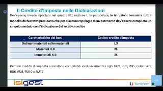 Credito dimposta su Beni Strumentali [upl. by Eceeryt]