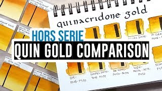 Comparison of Quinacridone Gold Watercolors [upl. by Anilecram]