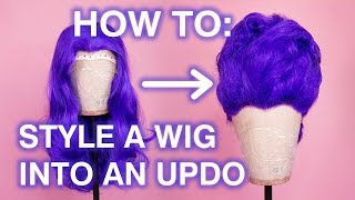 How To Style a Wig into a Big Updo [upl. by Gnoh212]