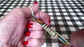 How to knit How to Cast On using the Thumb Method [upl. by Neroled118]