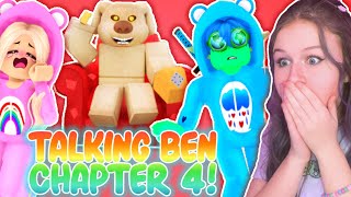 TALKING BEN CHAPTER 4 IS SCARIER THAN I THOUGHT ROBLOX Talking Ben Funny Moments Ft earthmanx [upl. by Enahs]