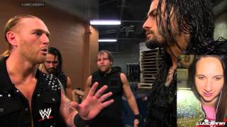 WWE Smackdown 42514 The Shield DESTROYS 3MB backstage brawl Live Commentary [upl. by Aubreir]