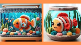 Crochet Fish Tank Modelacquariouncinetto panoramicacrochetfish tank Overview [upl. by Elexa466]