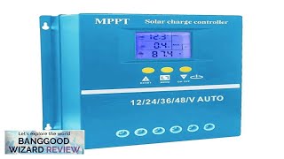 MPPT Solar Controller 12243648V Automatic Identification Intelligent Photovoltaic System Review [upl. by Atinit]