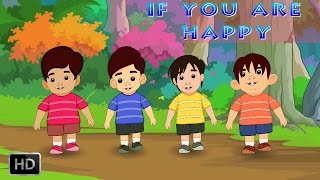 If Your Happy amp You Know It Clap Your Hands  Nursery Rhyme With Lyrics  Kid Songs [upl. by Esaj]